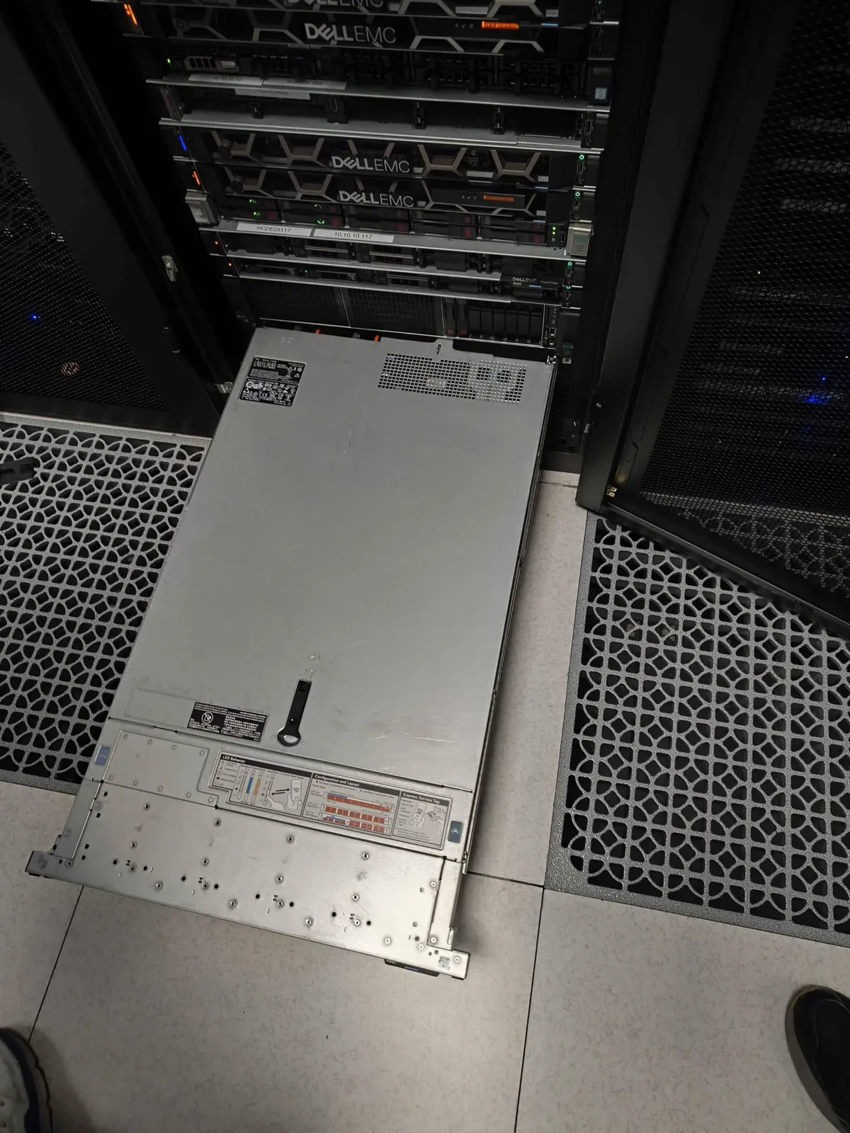 Racking a new server
